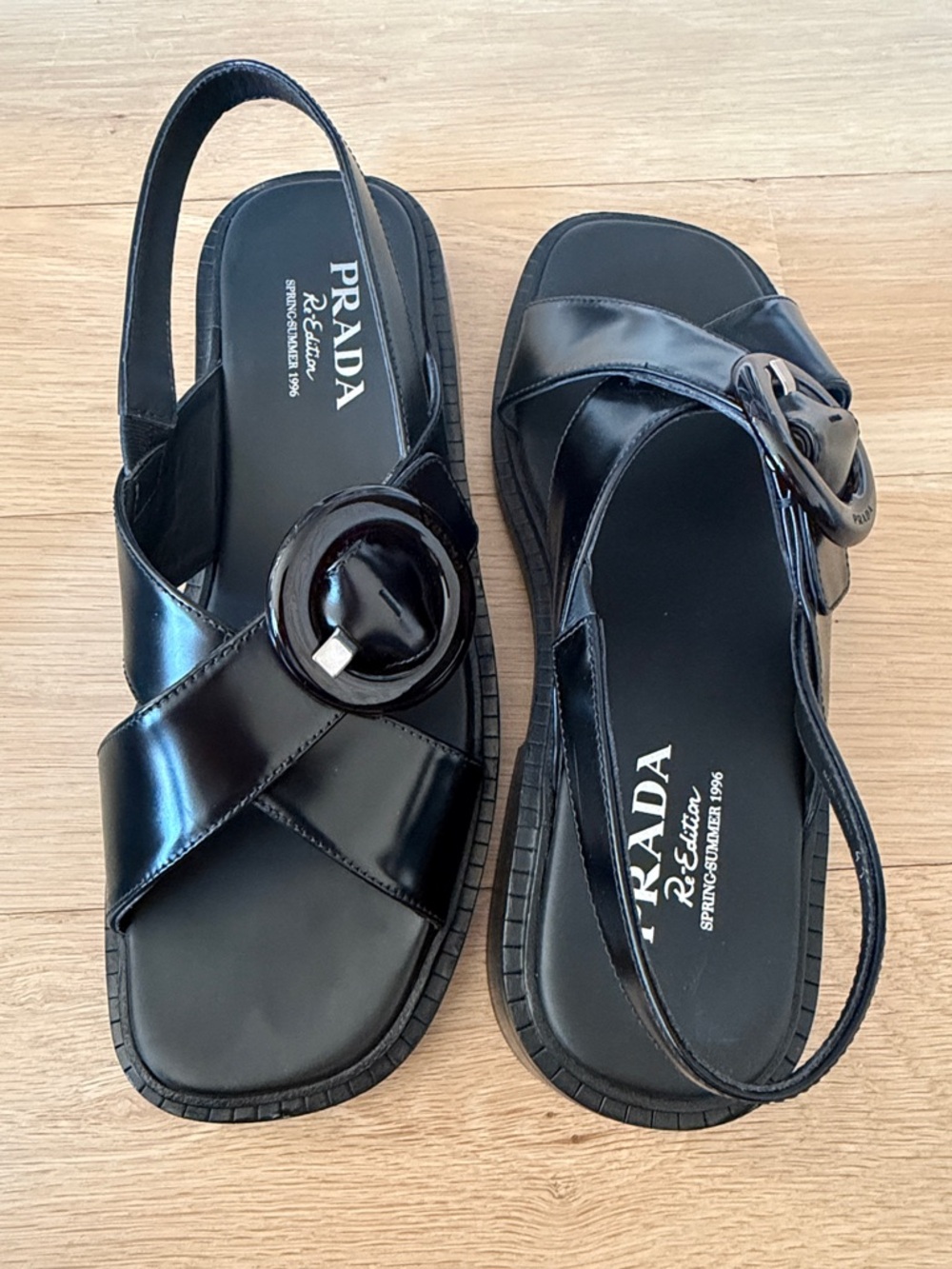 Prada Re-edition (1996) Buckle Sandals - Picture 4 of 9